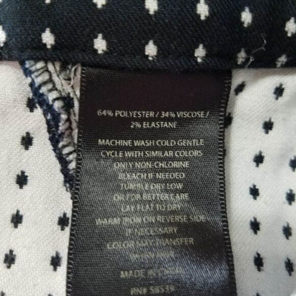 Kut from the Kloth Black White print Trousers size 8 - Picture 9 of 9